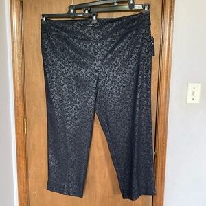 Zac & Rachel pant navy rose sparkle the ultimate fit pant 24W